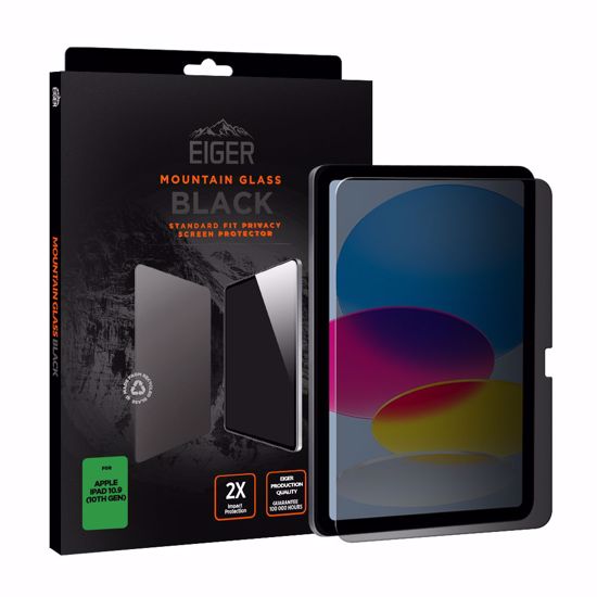 Picture of Eiger Eiger Mountain Black Privacy Tablet Screen Protector GRS for iPad 11 (2025) / 10.9 (10th Gen)